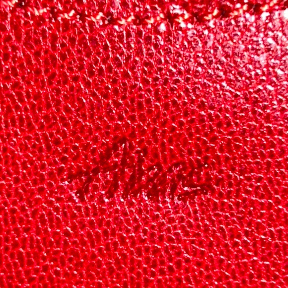 Abas Red Crocodile-Embossed Women's Clutch - Picture 5 of 5